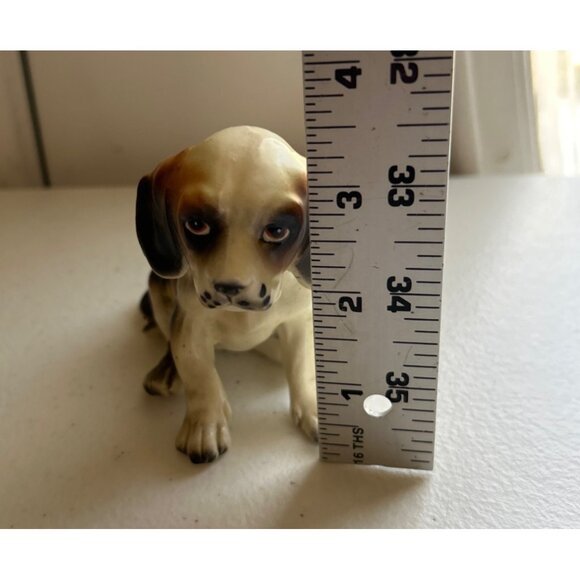 Vintage Norcrest Japan Beagle Puppy Figurine Hand-Painted Ceramic Collectible - Picture 5 of 6